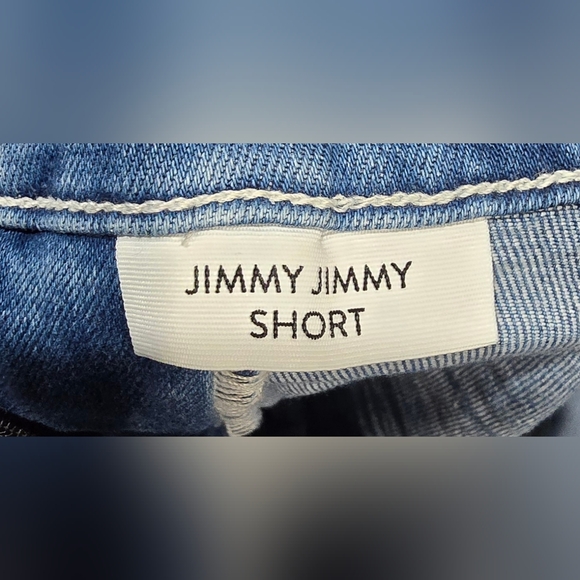 Paige Jimmy Jimmy Maternity Cuffed Denim Shorts Size 27 - Picture 5 of 7